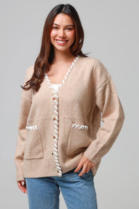 Thumbnail for Chapel Cardigan - Bone