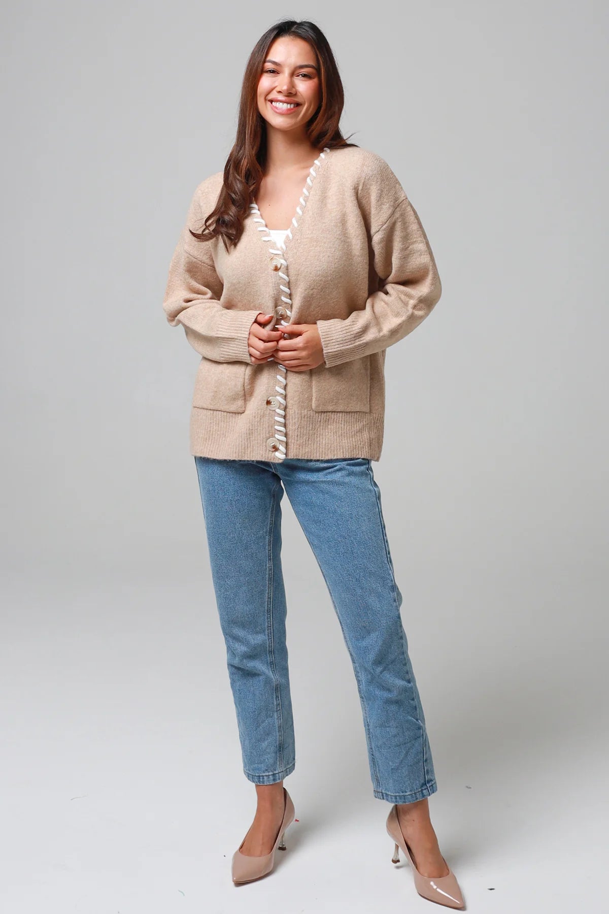 Chapel Cardigan - Bone