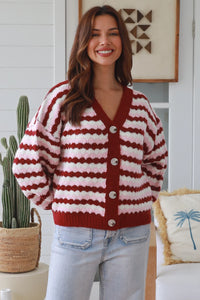 Thumbnail for Betsy Cardigan - Berry