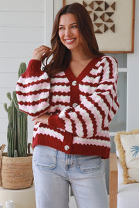 Thumbnail for Betsy Cardigan - Berry