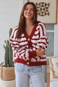 Thumbnail for Betsy Cardigan - Berry