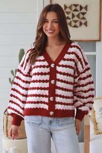 Thumbnail for Betsy Cardigan - Berry