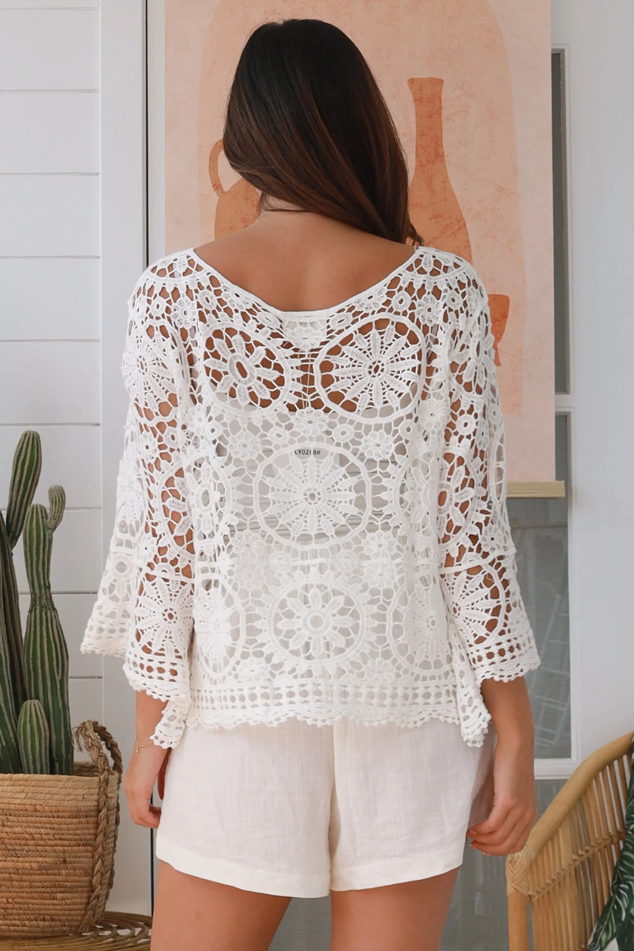 Vola Crochet Top - White
