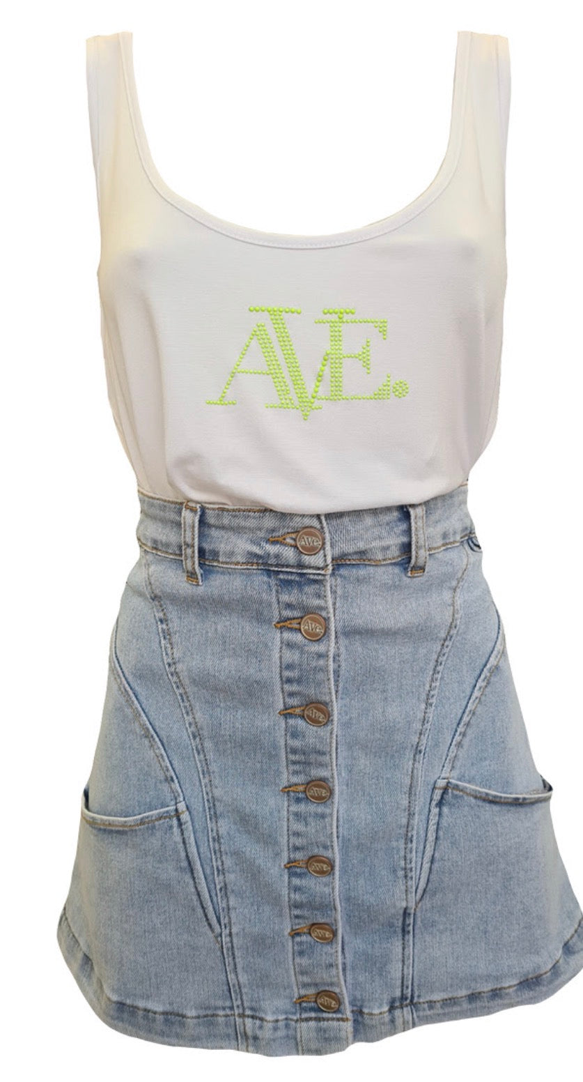 Zini Ava Singlet - Lime