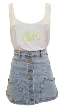 Thumbnail for Zini Ava Singlet - Lime