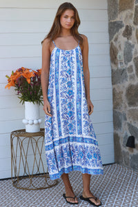 Thumbnail for Norah Slip Dress - Blue