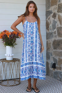 Thumbnail for Norah Slip Dress - Blue