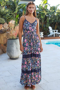 Thumbnail for Luna Slip Dress - Navy