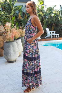 Thumbnail for Luna Slip Dress - Navy