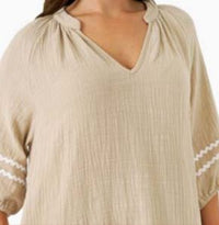 Thumbnail for Pearl Midi Dress - Oatmeal