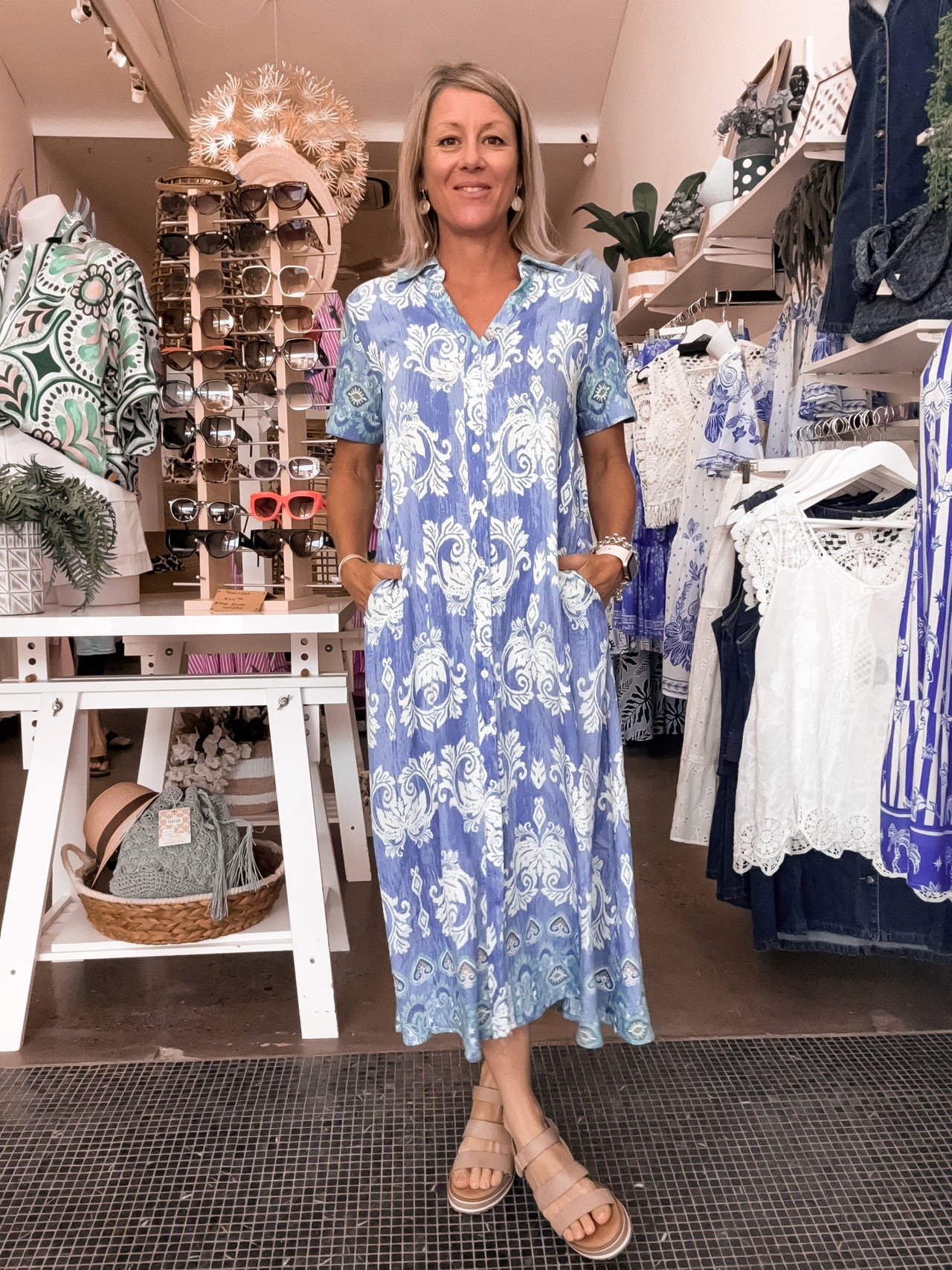 Demi Shirt Dress - Denim