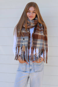 Thumbnail for Scarf - Tan Blue