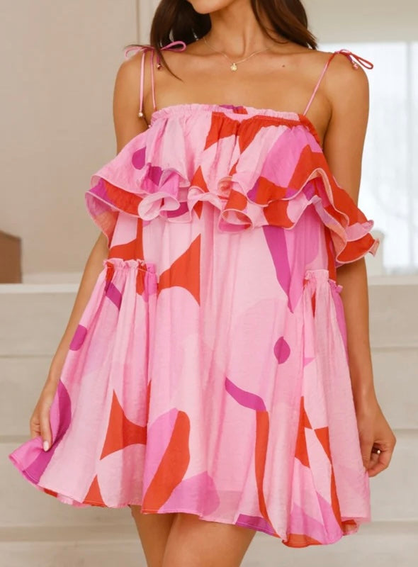 Angel Mini Dress - Pink