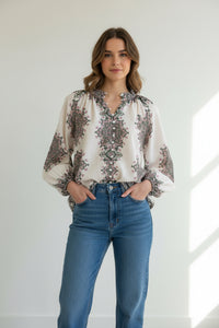Thumbnail for Dreamers Blouse - Paisley