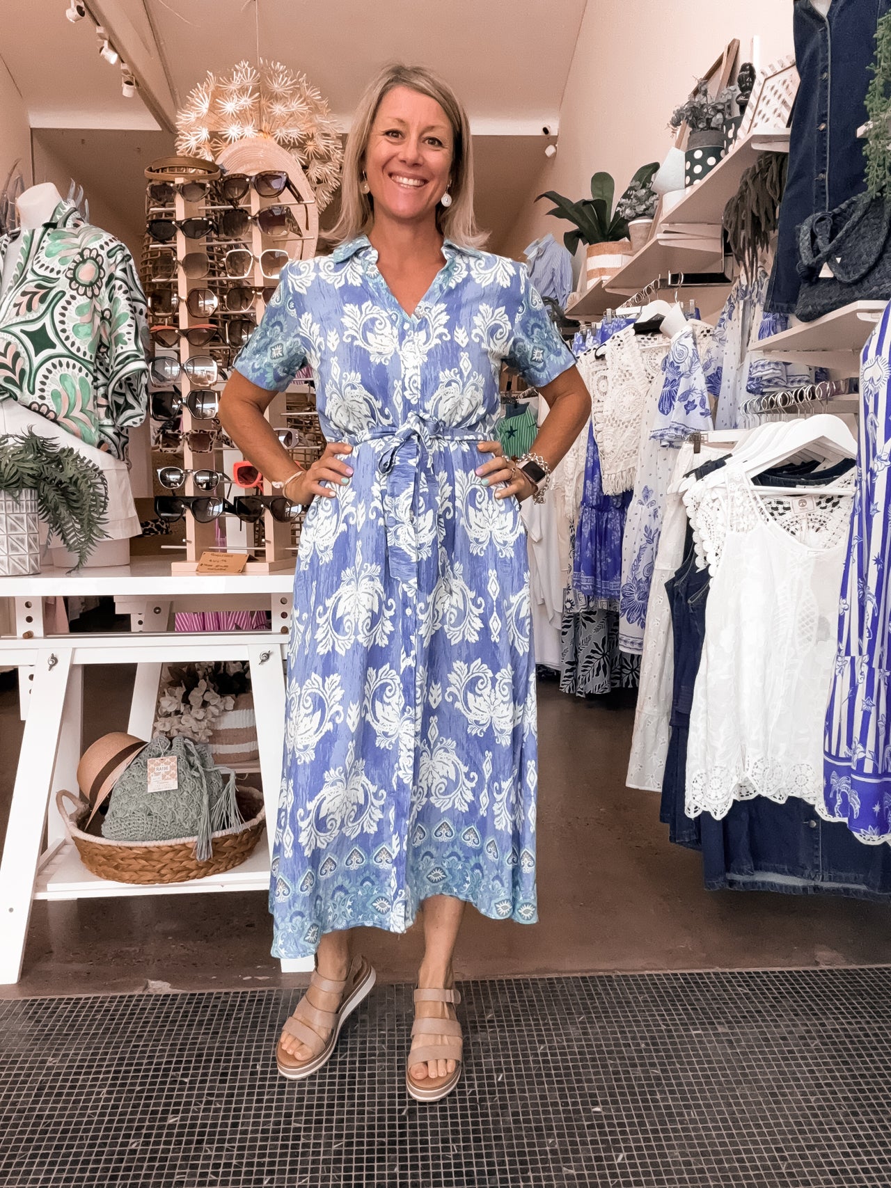 Demi Shirt Dress - Denim