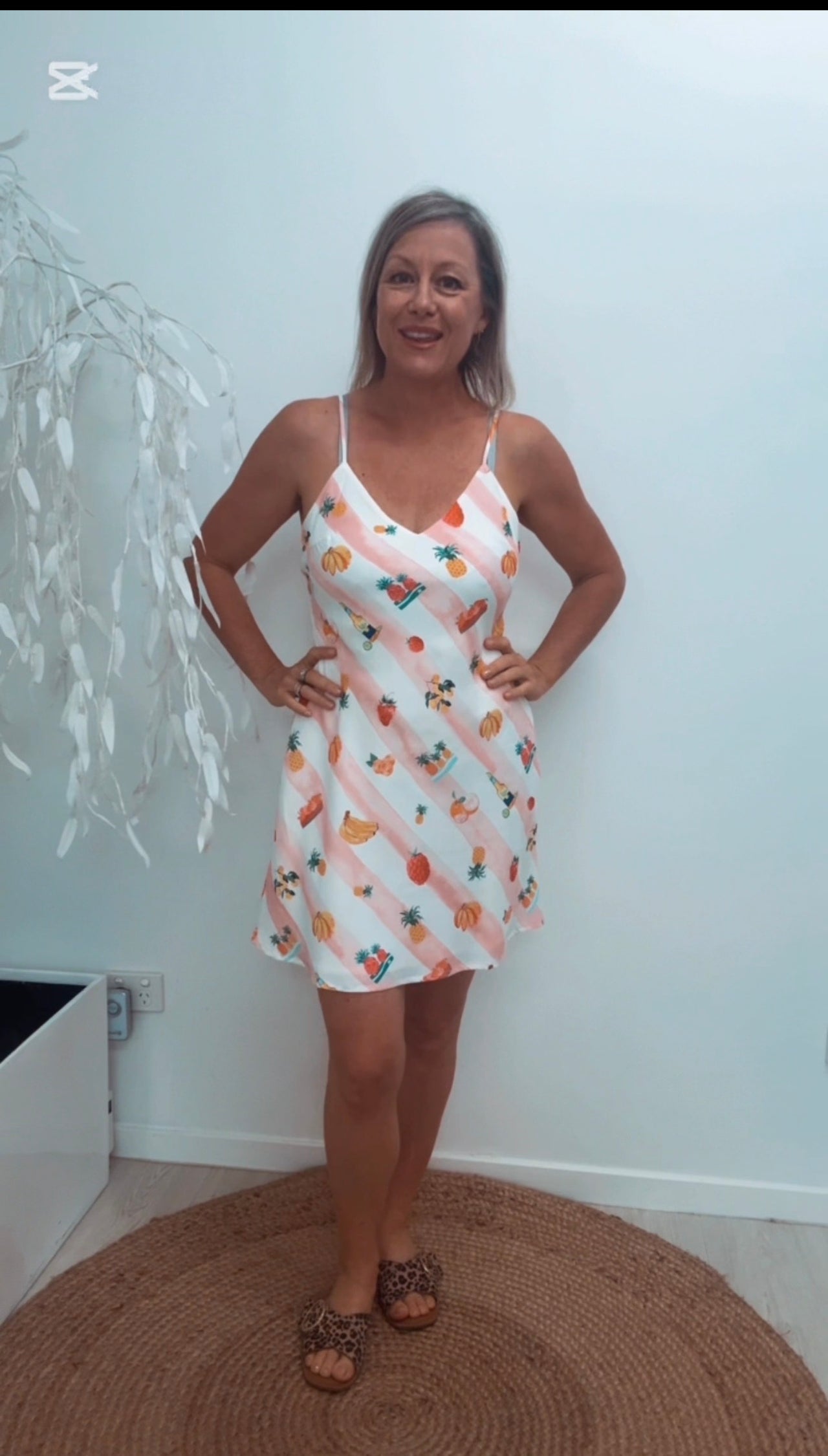 Sadie Mini Slip Dress - Fruit Bowl