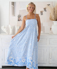 Thumbnail for Airlie Maxi Dress - Blue Ocean