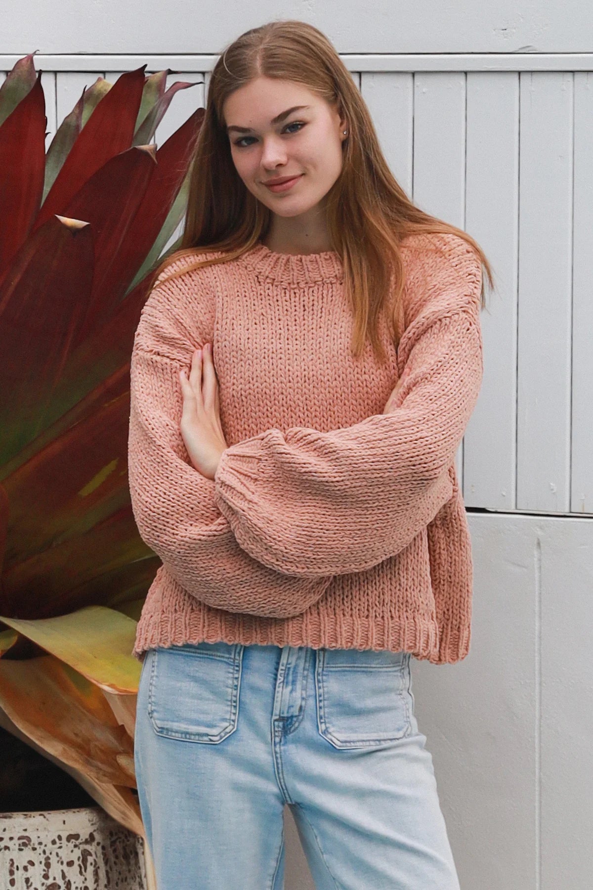 Petal Knit - Peach