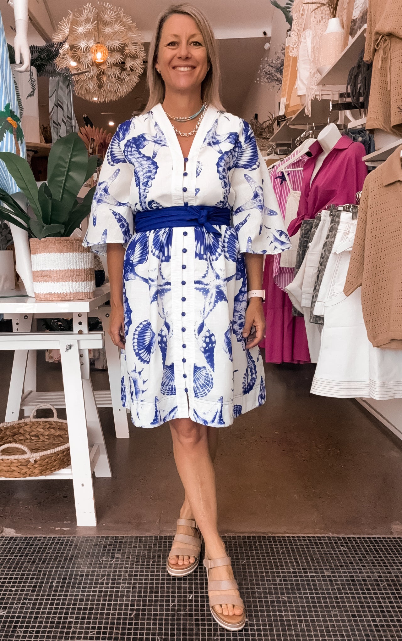 Shelly Mini Dress - Seashell