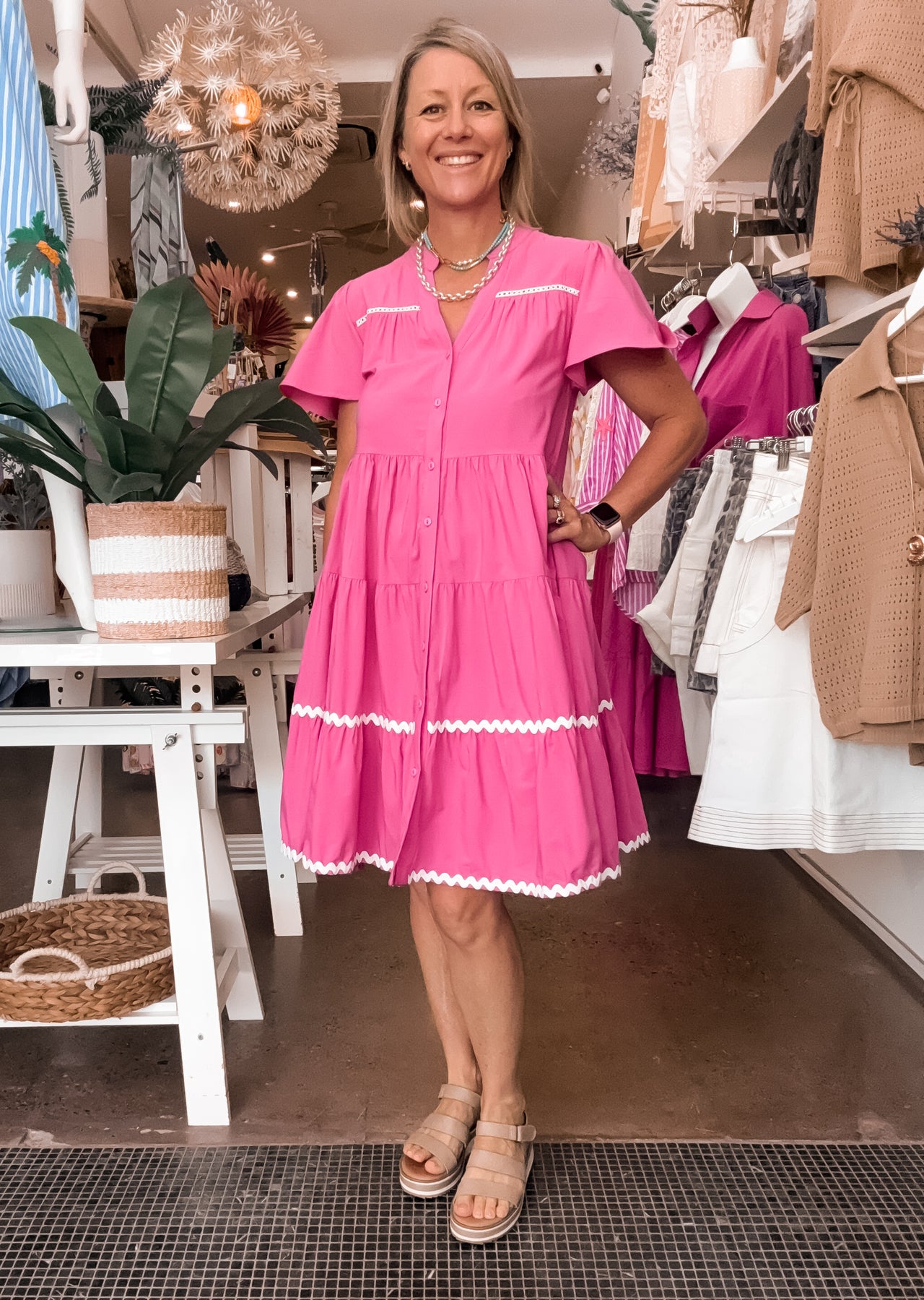 Kaitlin Mini Dress - Pink