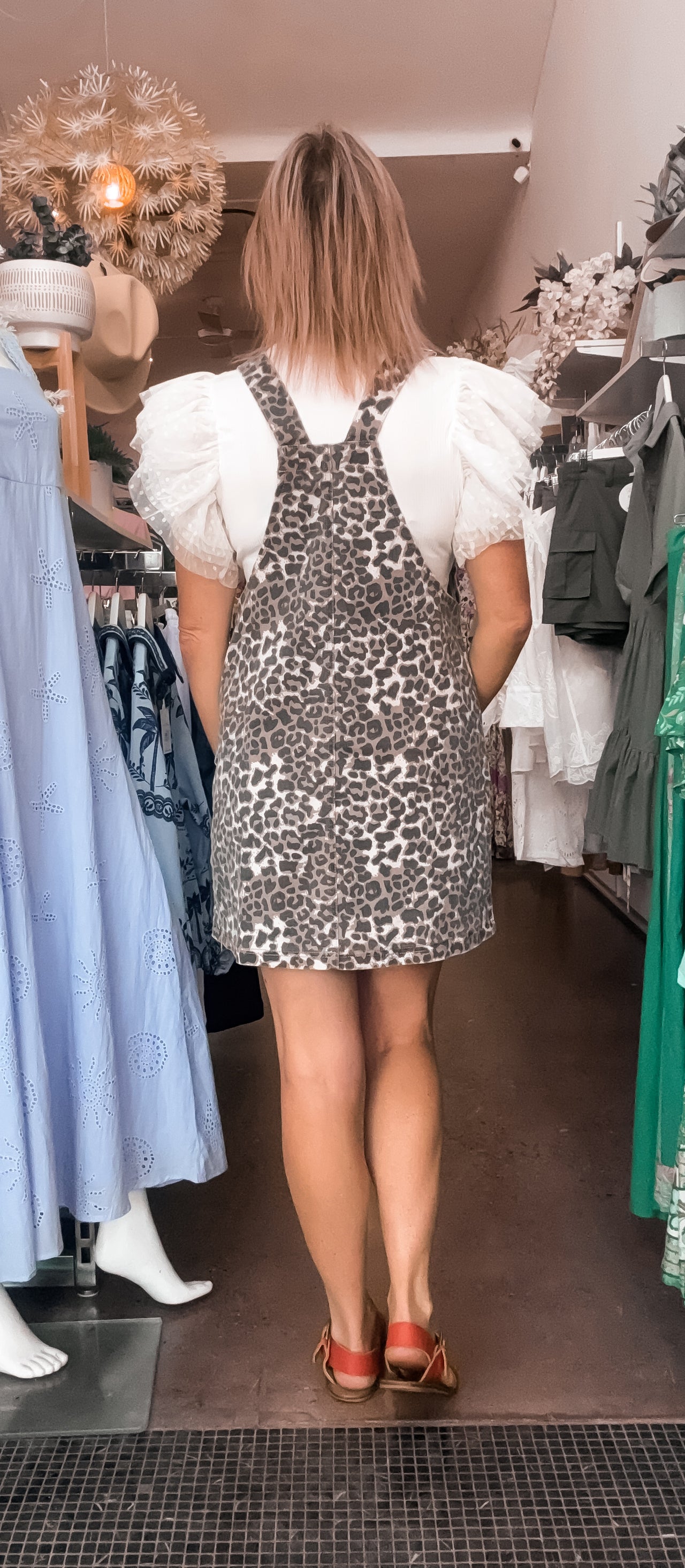 Penny Pinafore - Leopard