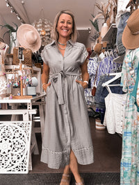 Thumbnail for Denika Shirt Dress - Olive
