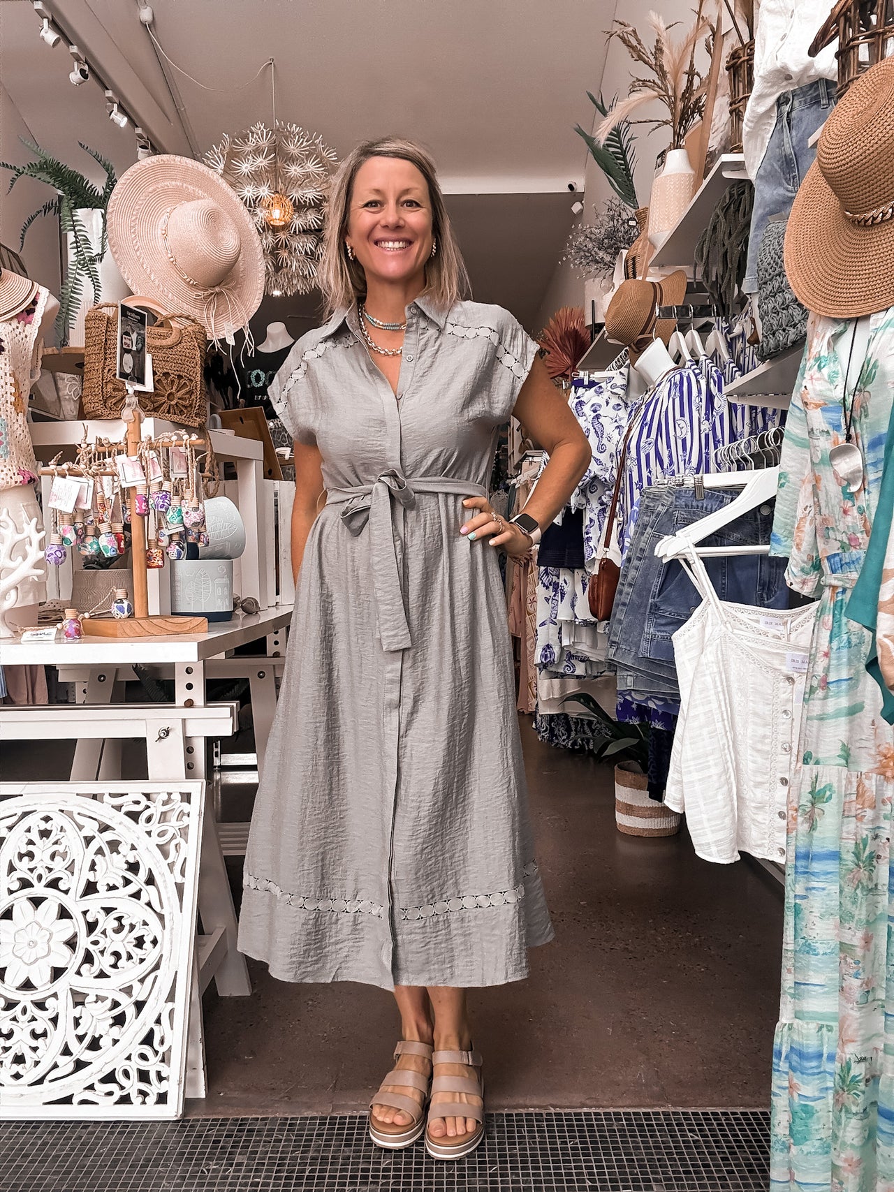 Denika Shirt Dress - Olive