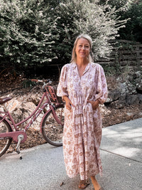 Thumbnail for Vayda Maxi Dress - Natural