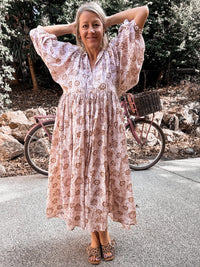 Thumbnail for Vayda Maxi Dress - Natural
