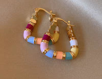 Thumbnail for Mulit-coloured Stone Earrings