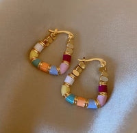 Thumbnail for Mulit-coloured Stone Earrings