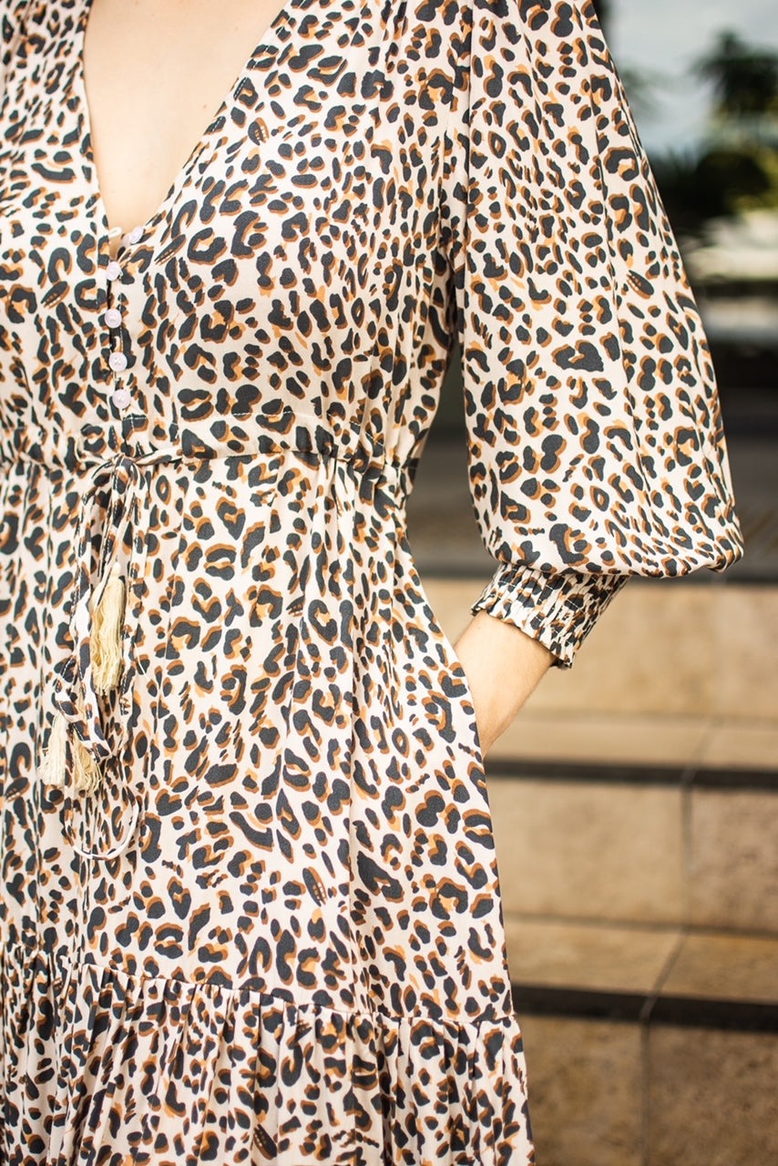 Selma Maxi Dress - Leopard