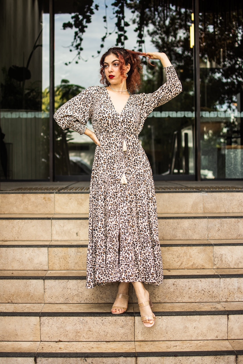 Selma Maxi Dress - Leopard