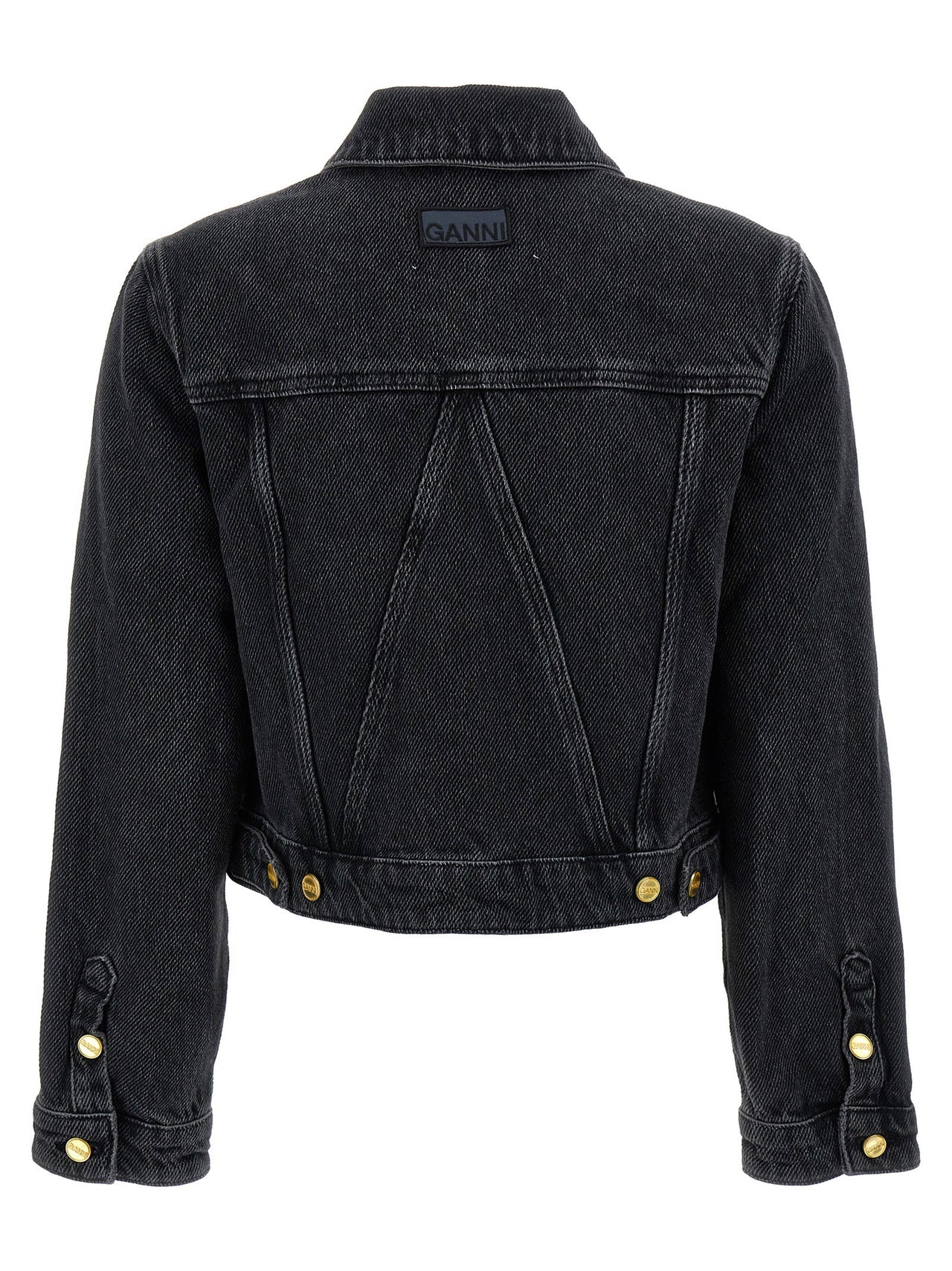 Ganni Cropped Denim Jacket