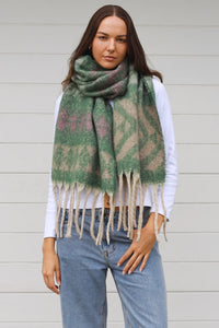 Thumbnail for Scarf - Green Geo