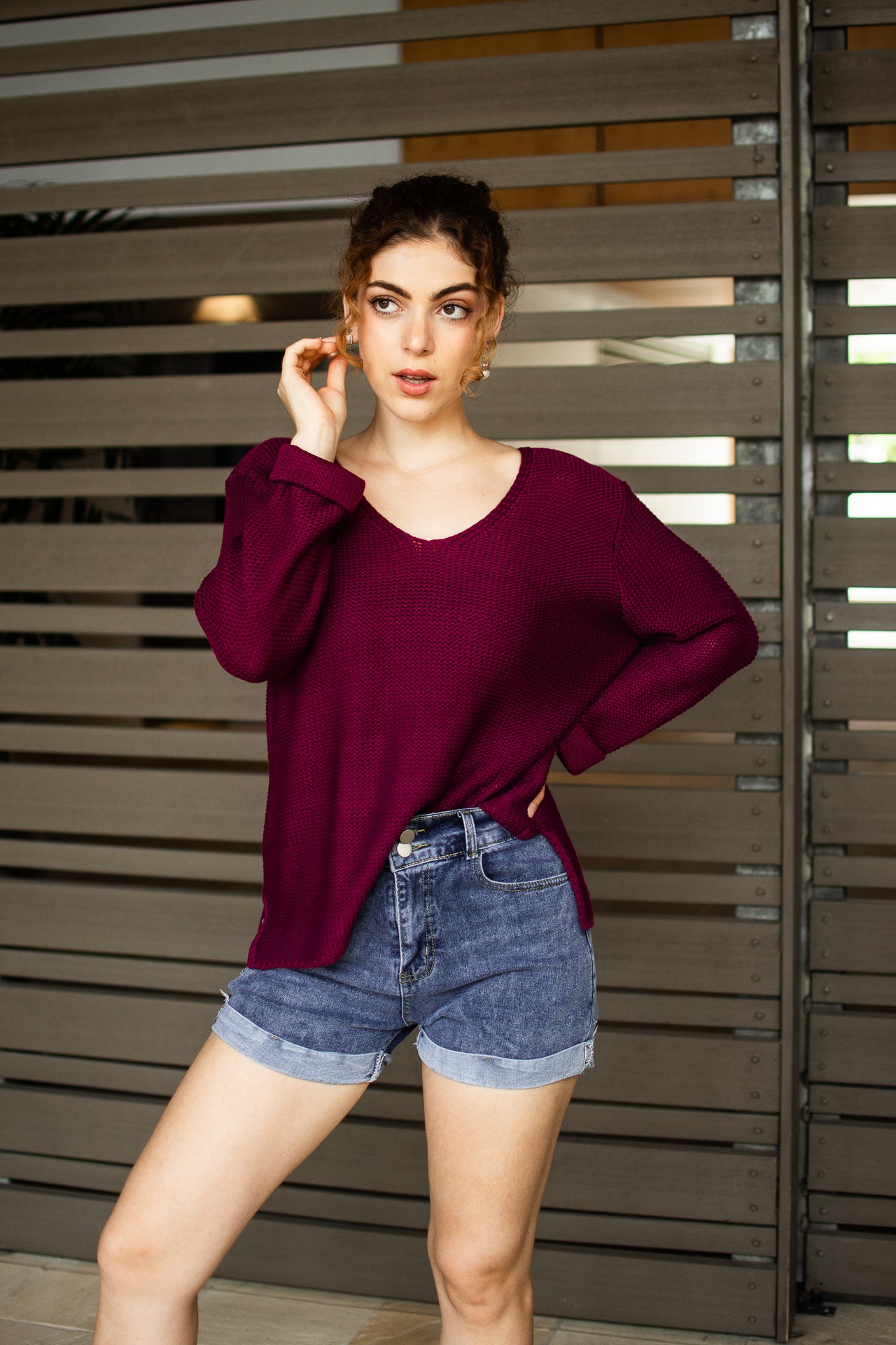 Keeley Knit Jumper - Wine