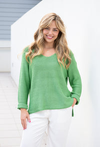 Thumbnail for Keeley Knit Jumper - Green