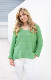 Thumbnail for Keeley Knit Jumper - Green