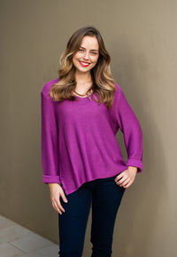 Thumbnail for Keeley Knit Jumper - Mulberry