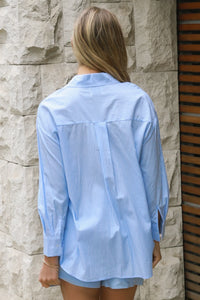 Thumbnail for Lola Shirt - Blue Stripe