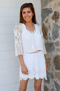 Thumbnail for Kaylin Crochet Mini - White