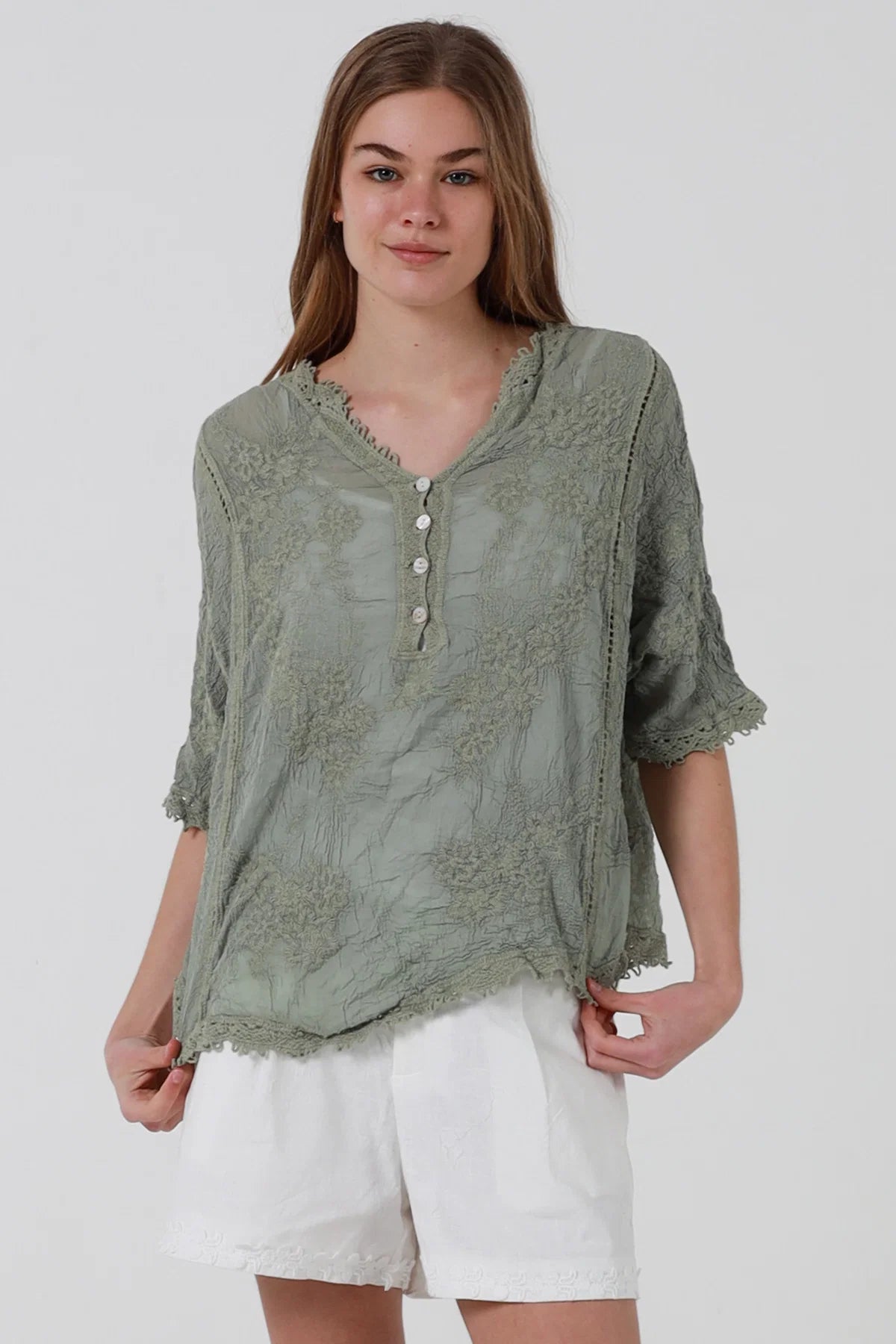 Darla Top - Sage