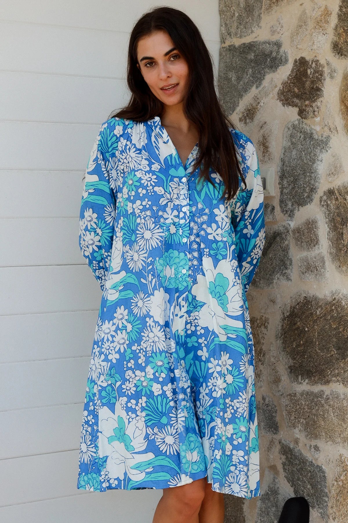 Jooper Shirt Dress - Ocean