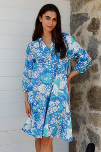 Thumbnail for Jooper Shirt Dress - Ocean