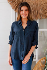 Thumbnail for Capali Shirt - Navy