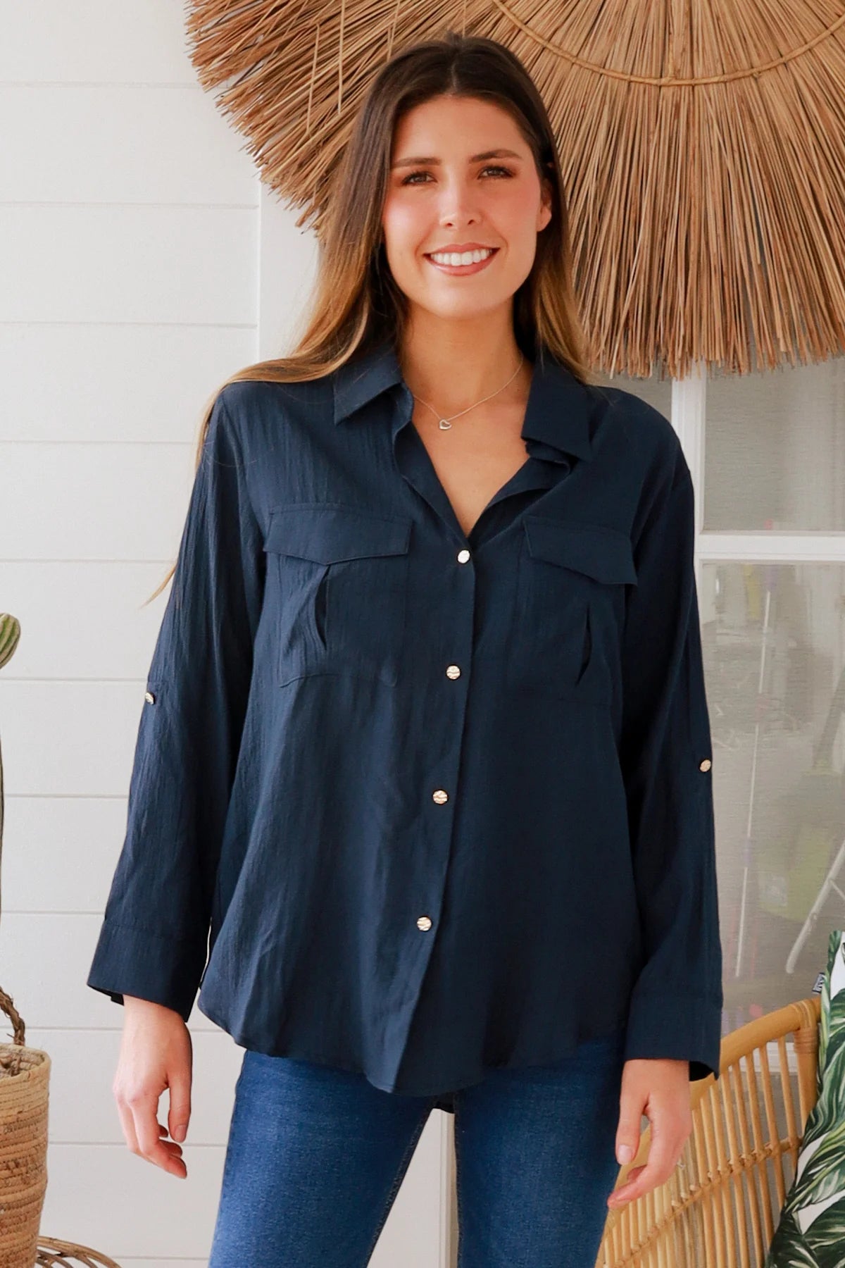Capali Shirt - Navy