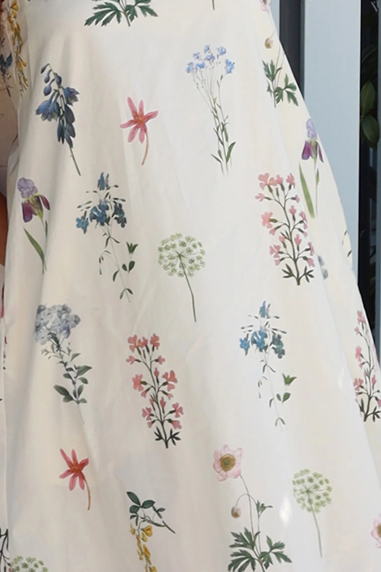 Reese Mini Dress - Cream Flora