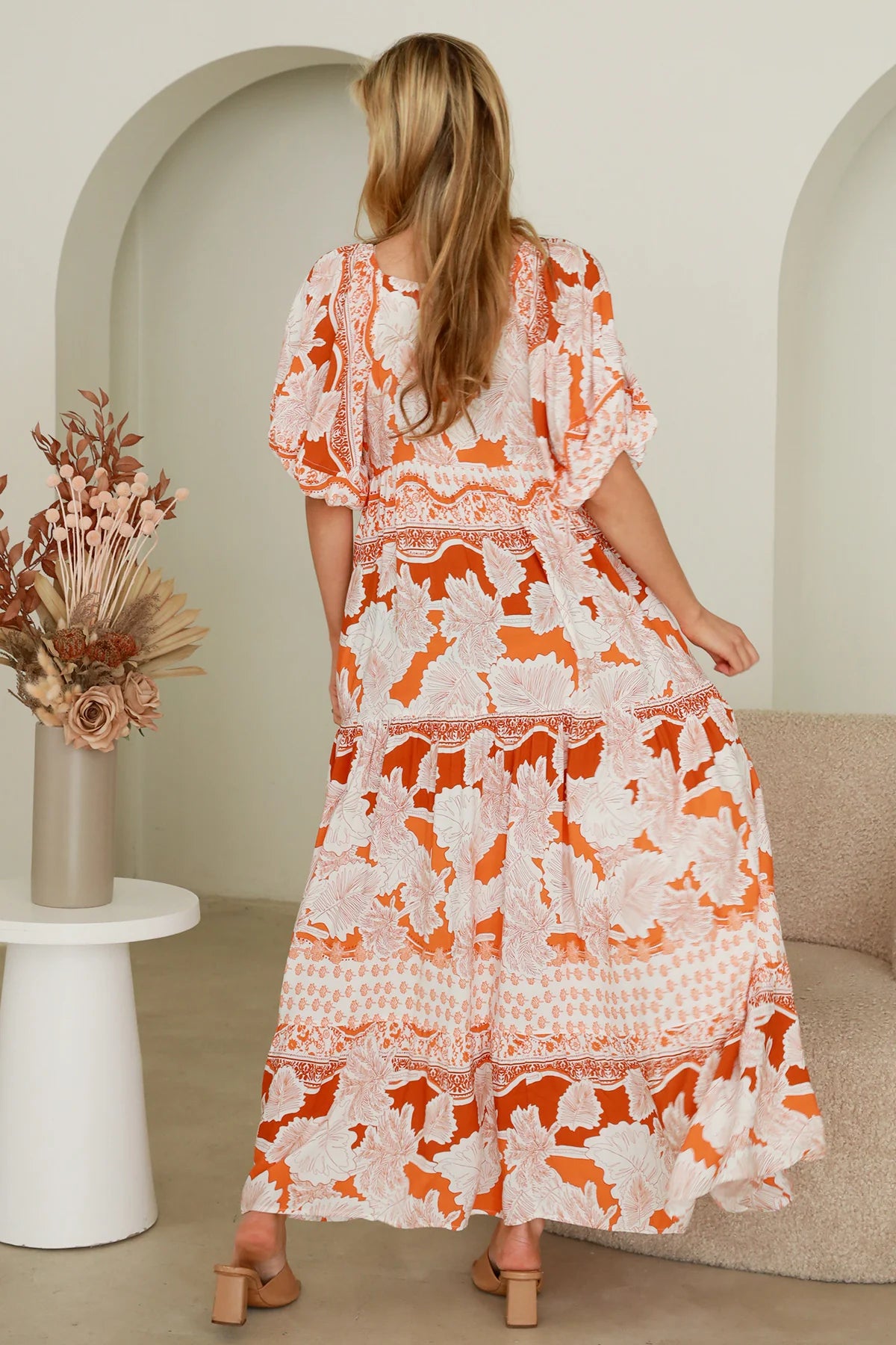 Jemma Midi Dress - Autumn