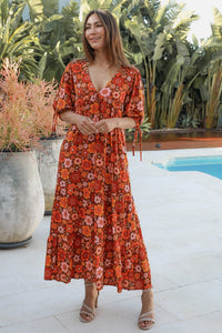 Thumbnail for Maggie Maxi Dress - Brown