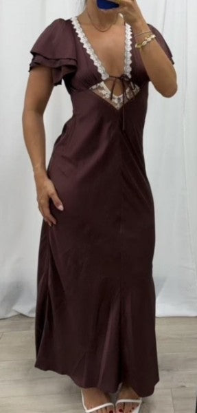 Suzi Slip Dress - Chocolate